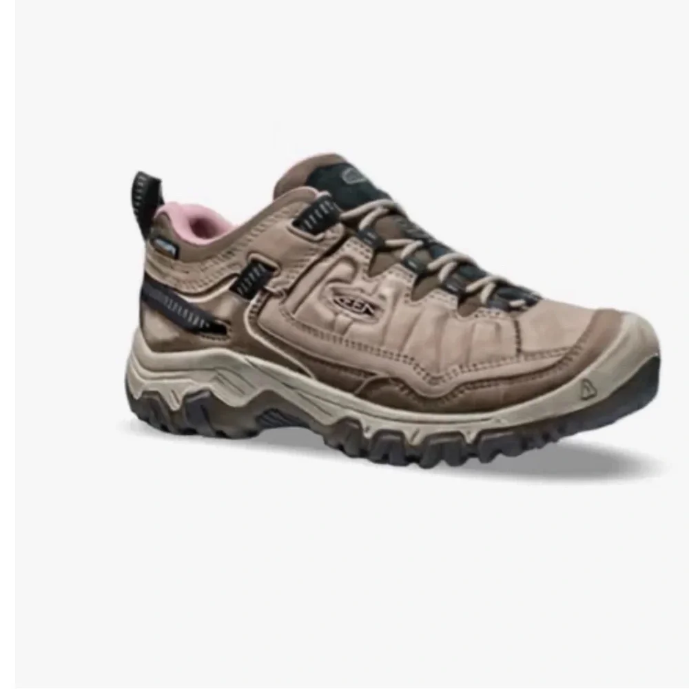 Keen Women's Taupe Hiking Shoe with Pink Lining